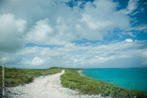 A Path Along The Coast; South Caicos Turks And Caicos Islands