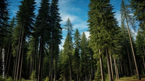 canada douglas fir grove illustration nature park, cathedral british, landscape green canada douglas fir grove