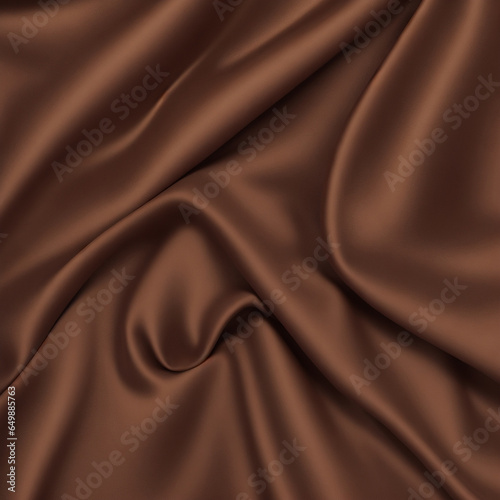 Chocolate silk and satin fabric, brown silk background, desktop wallpaper, designer background, chocolate satin background