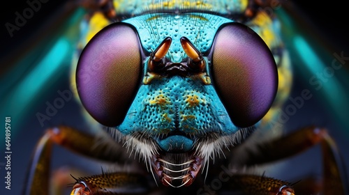 macro photography of insects on a black background © Сергей Безрученко