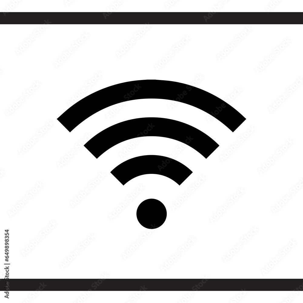 Wi Fi icon vector. Wireless internet logo design. Wifi vector icon illustration isolated on white background