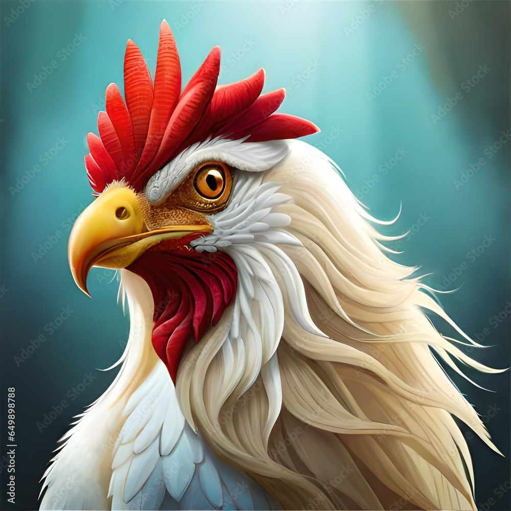 portrait of a rooster