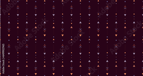 geometric arrows and dots pattern violet
