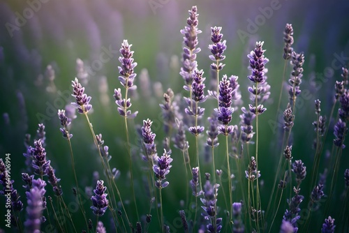 lavender flowers in the garden Created with AI