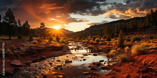 Breathtaking canyons at sun...