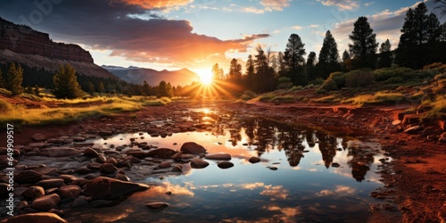 Breathtaking canyons at sun...