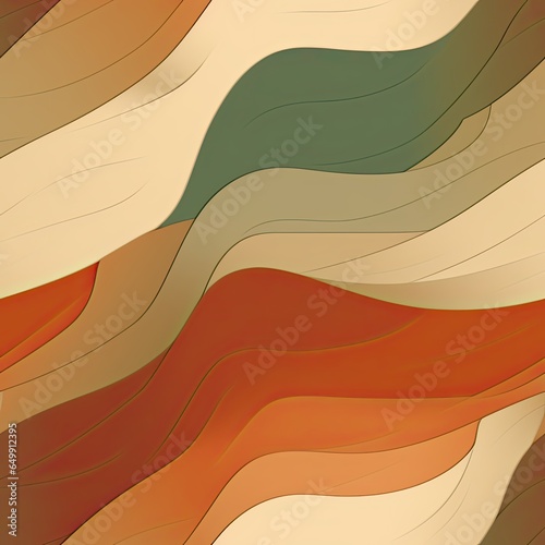 Colorblocking Seamless Pattern, Color Blocking Pattern, Fall Earth Tone Pattern, AI Generated