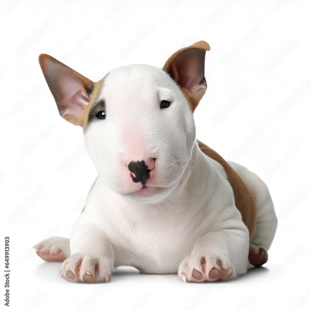 Bull Terrier's Paws and Whiskers: Furry Elegance, Generative AI