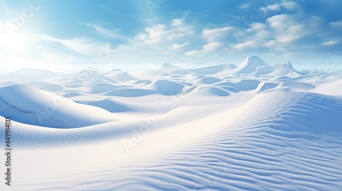 Fototapeta Naklejka Na Ścianę i Meble -  winter arctic ice dunes illustration background desert, sky glacier, anta travel winter arctic ice dunes