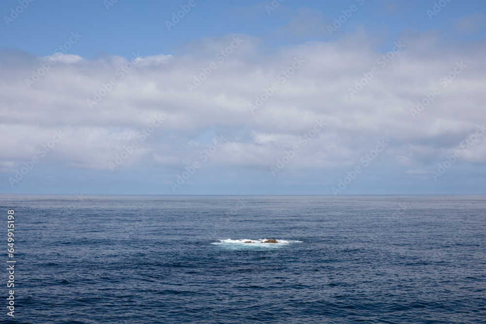 Lone wave in the Atlantic Ocean on the Costa da Morte in Galicia.