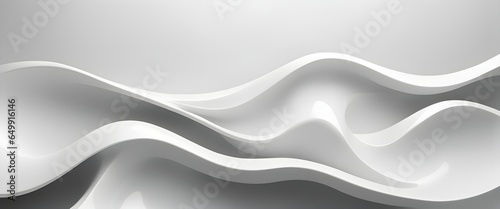 Spectacular 3D White Background. Abstract White Background. Realistic Texture, Quality Background. Digital 3D Art illustration. Generative AI.