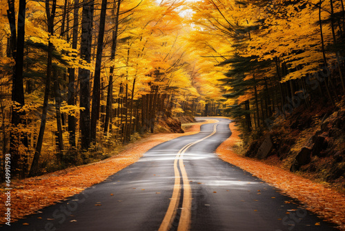 road in autumn