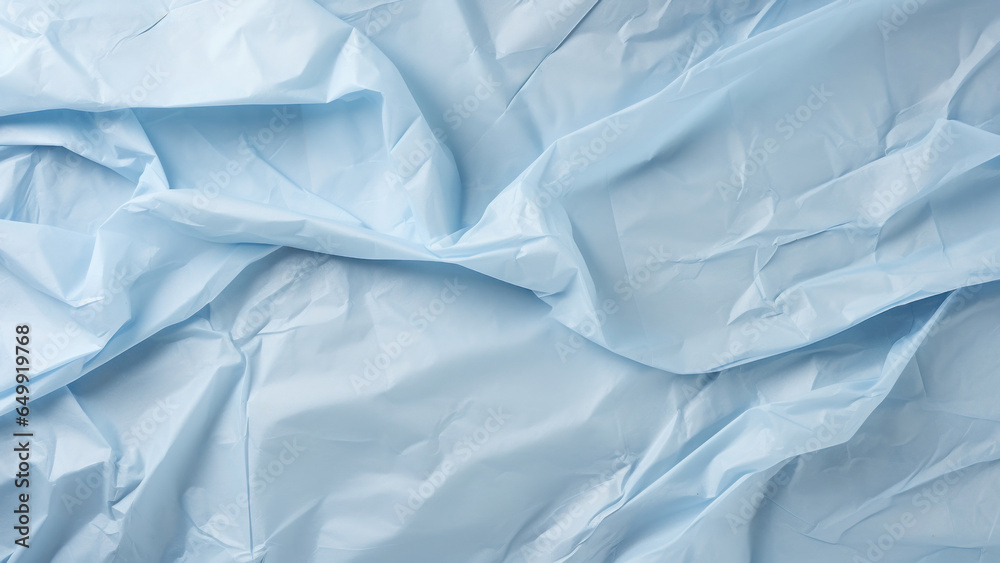 Light blue crumpled paper texture background Light blue crumpled paper texture background