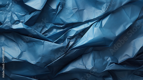 Sapphire crumpled paper texture background