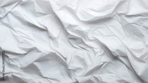 White crumpled paper texture background