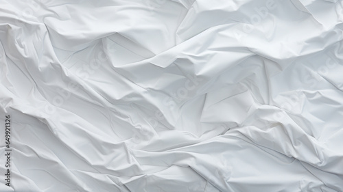 White crumpled paper texture background