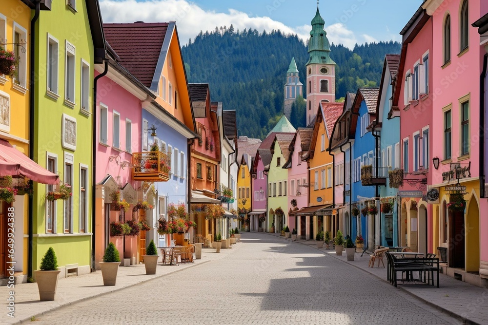 Friesach town in Carinthia, Austria. Generative AI