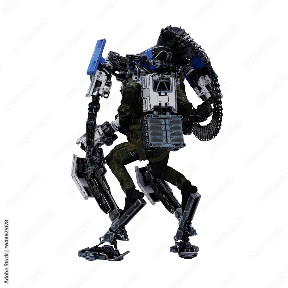 Armored Mech Robot Suit with Human Pilot Armored Mech Robot Suit with Human Pilot