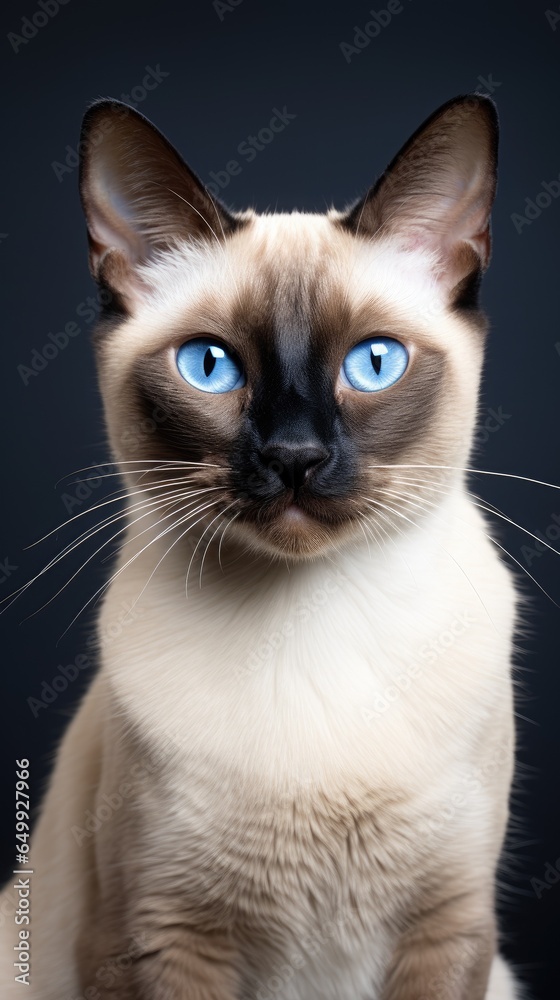 portrait of a cat Siamese 