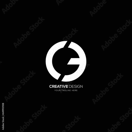 Circle modern letter C 3 creative logo