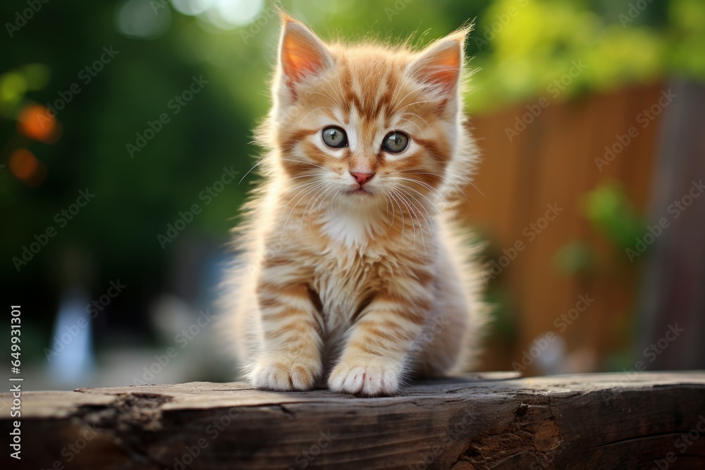Adorable Cute white kitten. Feline sweet. Generate Ai Adorable Cute white kitten. Feline sweet. Generate Ai