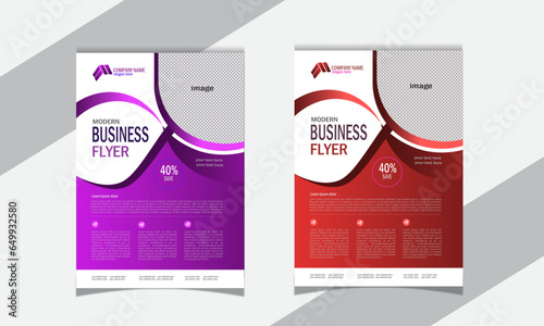 Title: Stylish flayer design for small, large corporate etc, business with two and three color variation, At the same time, the brand can be used as an idea for the company.