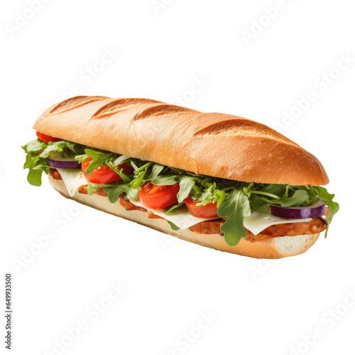 sandwich isolated on transparent background © DX