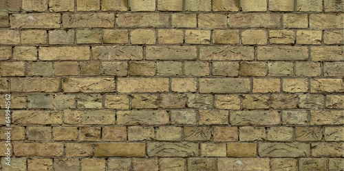 Fragment of a wall with old brickwork