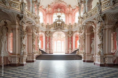 Palace in Munich. Generative AI photo