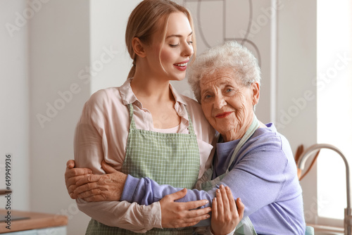 Young woman with her grandm...