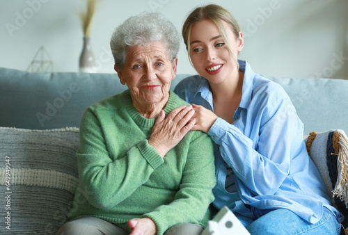 Young woman and her grandmo...