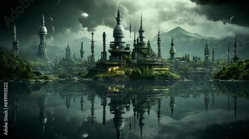 Night's Illumination: Discovering the World of Industrial Energy and Petrochemical Productio, generative AI