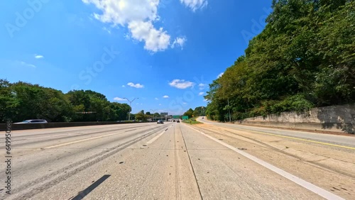 I75 I85 highway near Atlanta Georgia USA photo