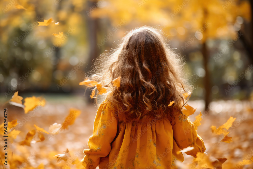 Innocence Amidst Fall Foliage Innocence Amidst Fall Foliage