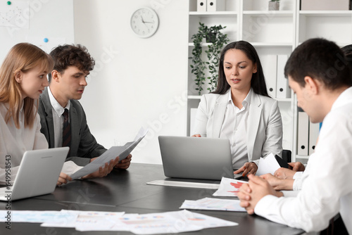 Group of business consultan...