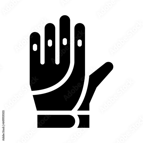 gloves glyph icon illustration vector graphic. Simple element illustration vector graphic, suitable for app, websites, and presentations isolated on white background
