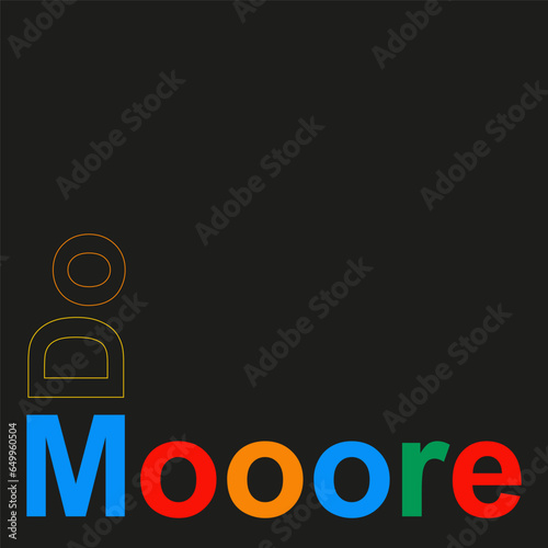 Vector management poster of do more concept. Background and do Mooore. colorful text in black background