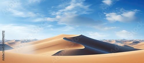 Desert mountain with blue sky