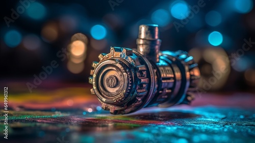 Sparkling Festive Surprises: Unveiling the Perfect Blend of Technology, Metal & Design in Christmas Decor & Computer Equipment, generative AI