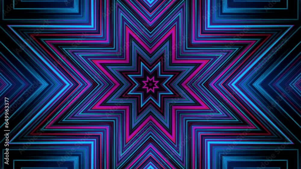 Colorful looped kaleidoscopic background for title credits, intro sequences, music videos, meditations, event projections and other over-all amazing effects