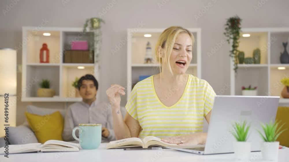 Mother and son are having a video call. Happy mother and son. Mother and son are having a video call. Happy mother and son.