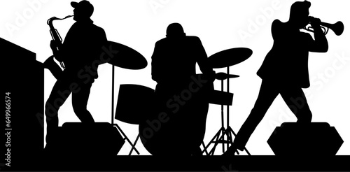 Jazz Band Silhouette Vector