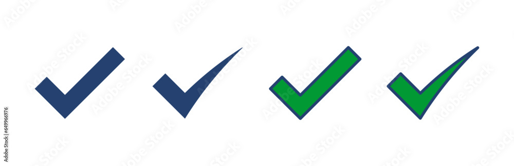 Check mark icon vector. Tick mark sign and symbol Check mark icon vector. Tick mark sign and symbol