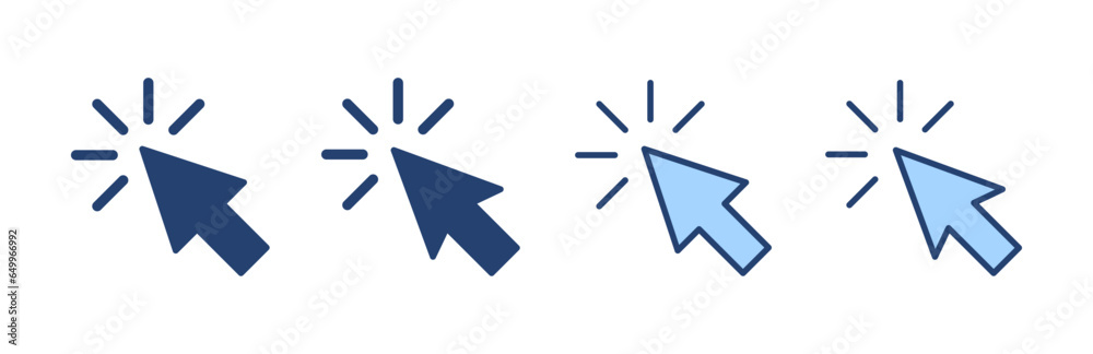 Click icon vector. pointer arrow sign and symbol. cursor icon Click icon vector. pointer arrow sign and symbol. cursor icon