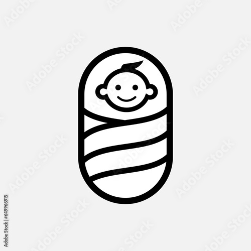 Baby Icon. Infant Symbol - Vector. 