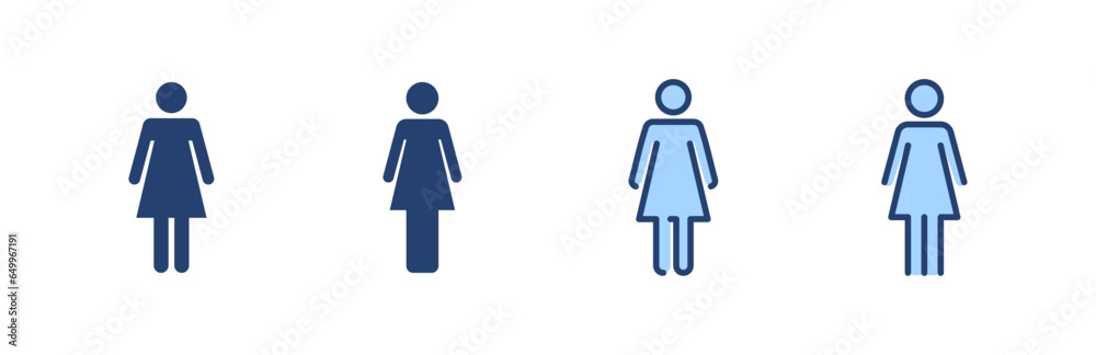 Female icon vector. woman sign and symbol Female icon vector. woman sign and symbol
