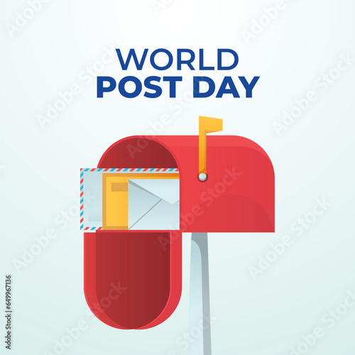 Flyers promoting global post day or other events can utilize vector images regarding the holiday. design of a flyer, a celebration.