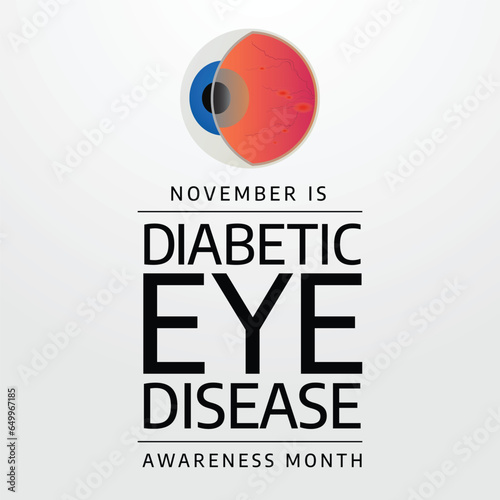 Flyers promoting Diabetic Eye Disease Month or associated events can feature vector pictures regarding the month-long event. design of a flyer, a celebration.