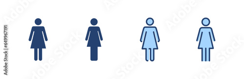 Female icon vector. woman sign and symbol