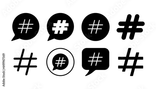 Hashtag icon vector. hashtag simbols